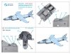 Quinta Studio QDS-48344 Sea Harrier FA.2 3D-Printed & coloured Interior on decal paper (Kinetic) (Small version) 1/48